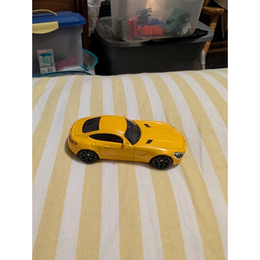 Hot Wheels Mercedes-Benz AMG GT Yellow Diecast Toy Car 1:64 Scale DTW84 2015